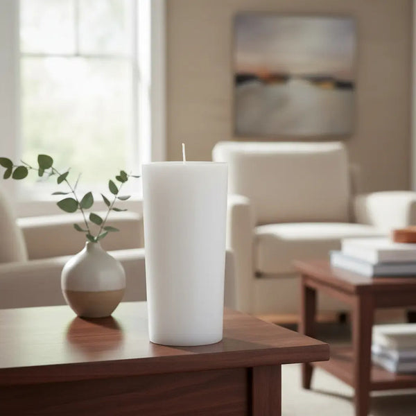 Vela Decorativa Color Blanco | 5x13 | 2pack Blanco Vela Blanca 5x13